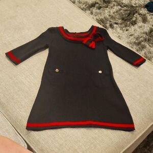 Hope & Henry Organic Cotton Holiday Dress - 18 - 24 Months